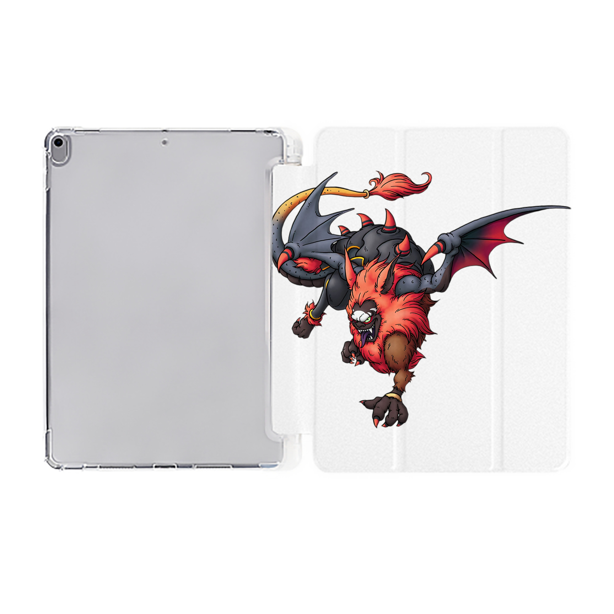 （画像用） ドラゴンクエスト Doragon Kuesuto Dragon Quest IPad ケース ペン収納付き 三つ折りスタンド PUレザー×シリコン 対応機種9.5/10.5/10.9インチ